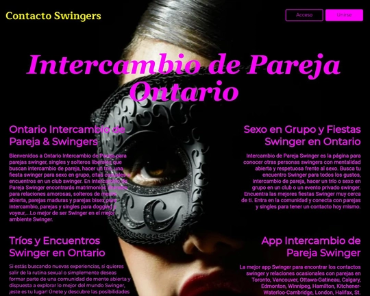 Intercambio de Pareja Ontario